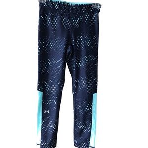 Under Armour Navy and Light Blue Leggings —#023